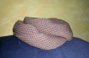 Not a Brioche Infinity Scarf Wrapped